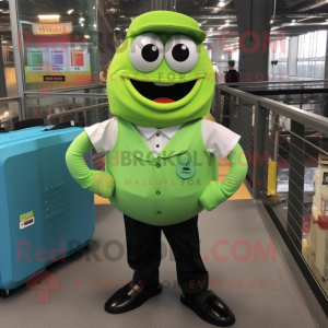 Lime Green Bagels mascotte...