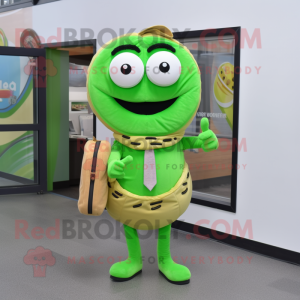 Lime Green Bagels mascotte...