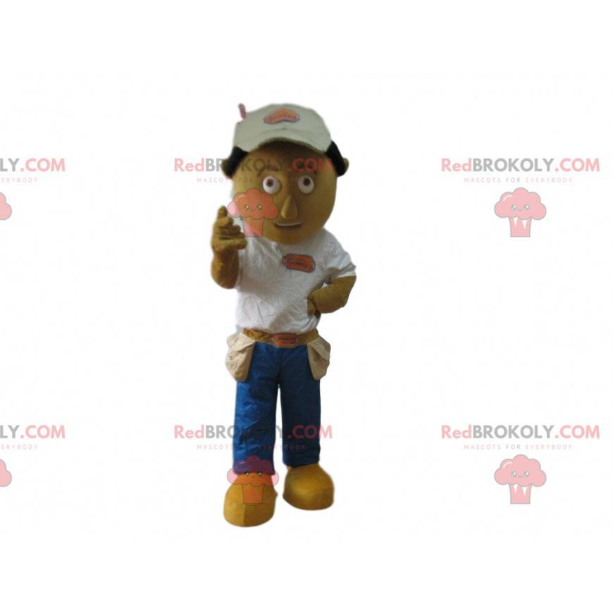 Worker mascot, handyman costume, handyman - Redbrokoly.com