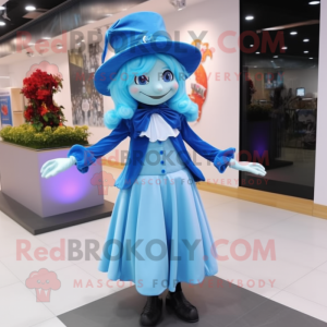 Sky Blue Witch maskot...