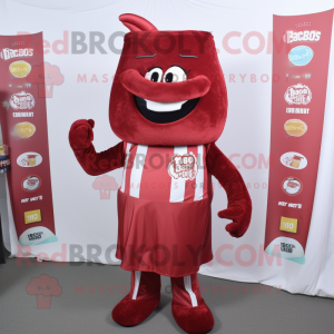 Maroon Bbq Ribs mascotte...