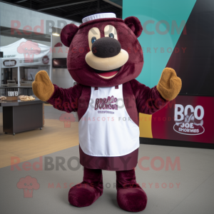 Maroon Bbq Ribs maskot...