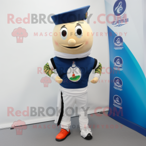 Navy Falafel maskot kostume...