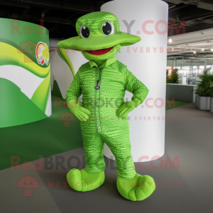 Lime Green Python maskot...