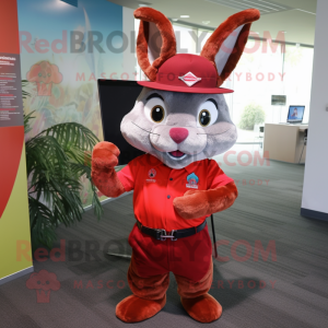 Red Wild Rabbit maskot...