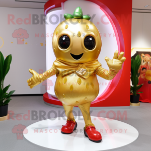 Gold Strawberry maskot...