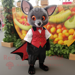 Red Fruit Bat mascotte...
