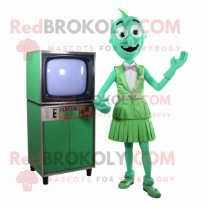 Green Television mascotte...