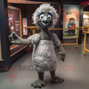 Szary kostium maskotki Emu...