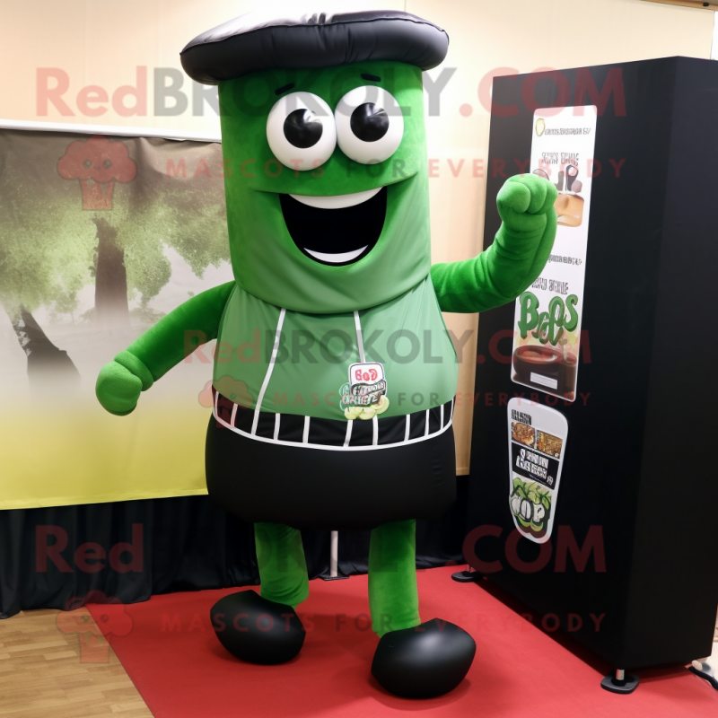 Forest Green Bbq Ribs mascot costume character dressed with a Leggings and Cufflinks Forest Green Bbq Ribs mascot costume character dressed with a Leggings and Cufflinks