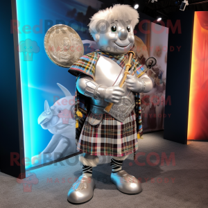 Sølv sækkepibe maskot...