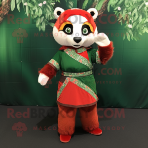 Skogsgrön Röd Panda-...