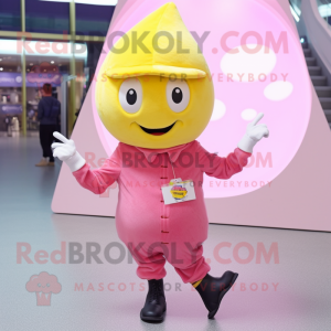 Pink Lemon maskot kostume...