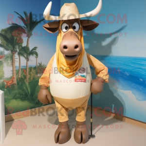 Brauner Zebu Maskottchen...