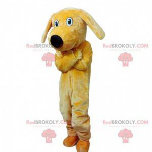 Peluche mascotte cane giallo, costume da cagnolino gigante -