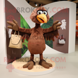 Brun Archaeopteryx maskot...