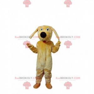 Peluche mascotte cane giallo, costume da cagnolino gigante -