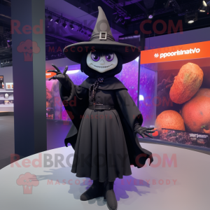 Black Witch maskot kostyme...