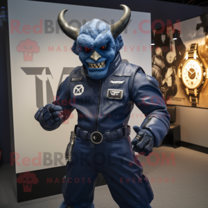 Navy Demon mascotte kostuum...