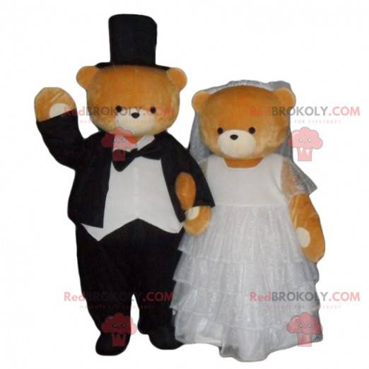 Gift bamse maskot, mann og kone kostyme - Redbrokoly.com