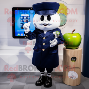 Navy Apple maskot drakt...
