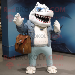 White Shark mascotte...