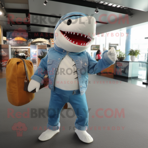 White Shark maskot kostume...