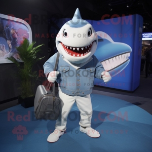 White Shark maskot kostume...