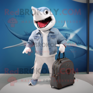 White Shark mascotte...