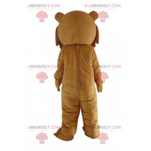 Mascotte de lion marron entièrement personnalisable -