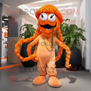 Orange Medusa maskot...