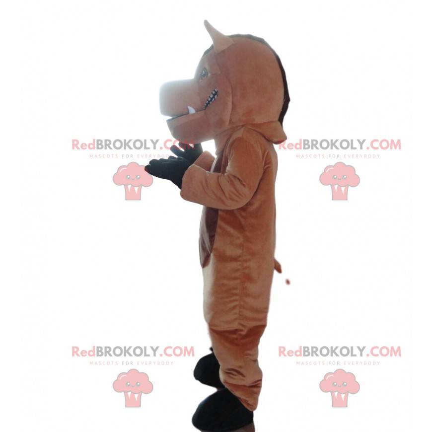 Mascotte de sanglier noir, costume de phacochère géant - Mascotte de sanglier noir, costume de phacochère géant -