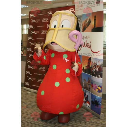 Mascotte de fille orientale - Redbrokoly.com
