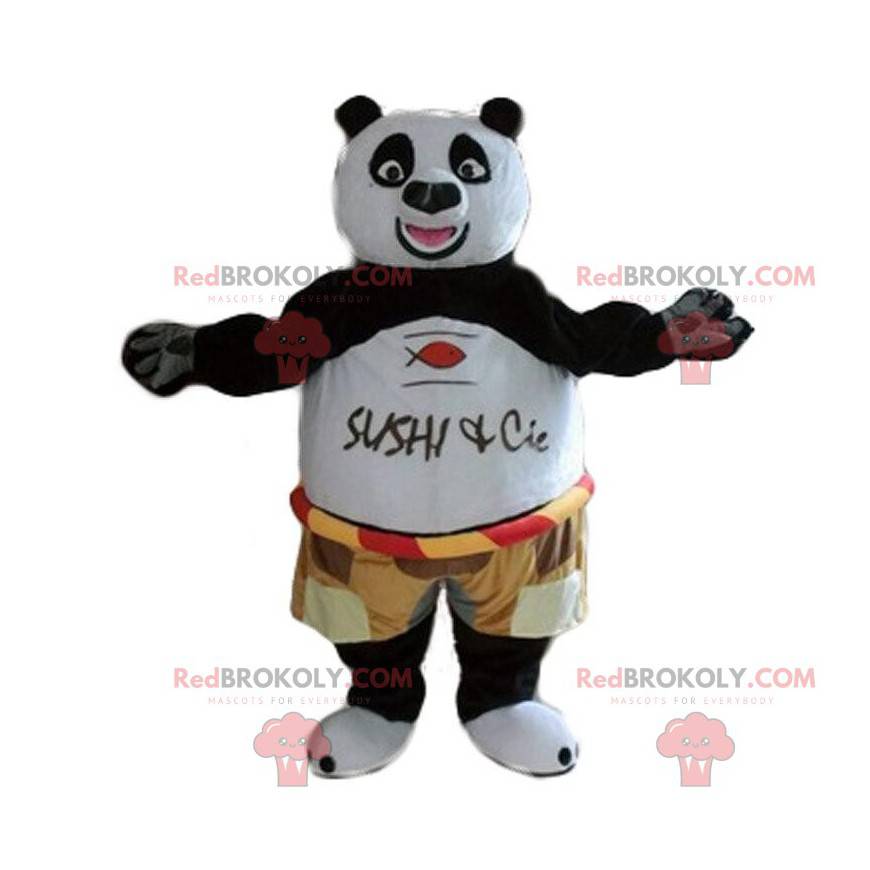 Mascot Po Ping, the famous panda in Kung fu panda -