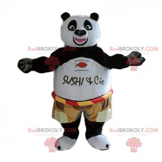 Mascot Po Ping, the famous panda in Kung fu panda -