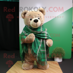 Grüner Teddybär Maskottchen...
