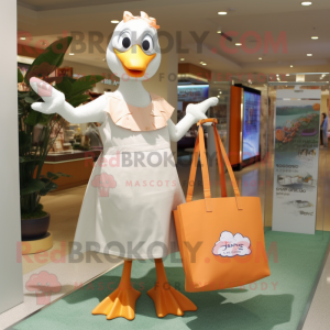 Peach Gull maskot kostume...