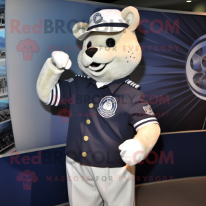 Navy armbånd maskot kostyme...
