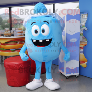 Sky Blue Burgers mascotte...