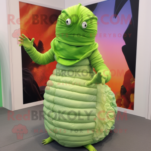 Limegrøn Trilobite maskot...