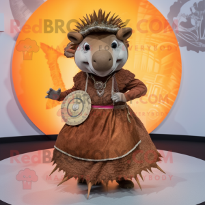 Brown Armadillo mascotte...