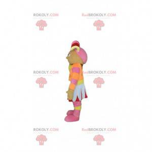 Boneca mascote infantil colorida e feminina - Redbrokoly.com