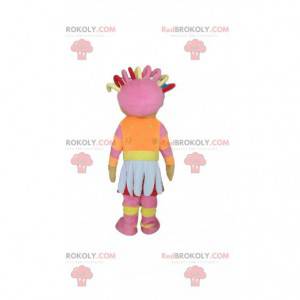 Doll mascot, colorful and feminine infant - Redbrokoly.com