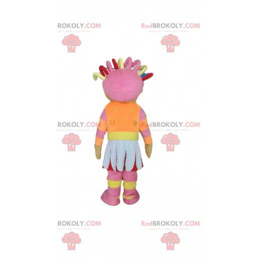 Dukke maskot, fargerikt og feminint spedbarn - Redbrokoly.com