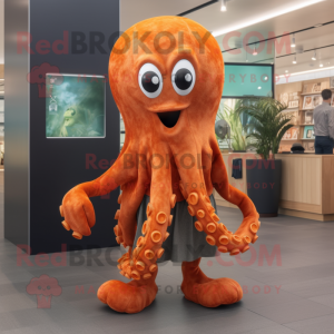 Rust Octopus maskot drakt...