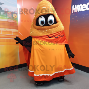 nan Enchiladas mascot costume character dressed with a Skirt and Shoe laces