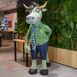 Forest Green Zebu maskot...