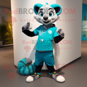 Turquoise Civet mascotte...