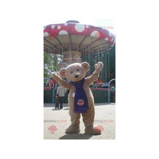 Mascota del oso de peluche beige - Redbrokoly.com