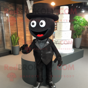 Schwarze Hochzeitstorte als...